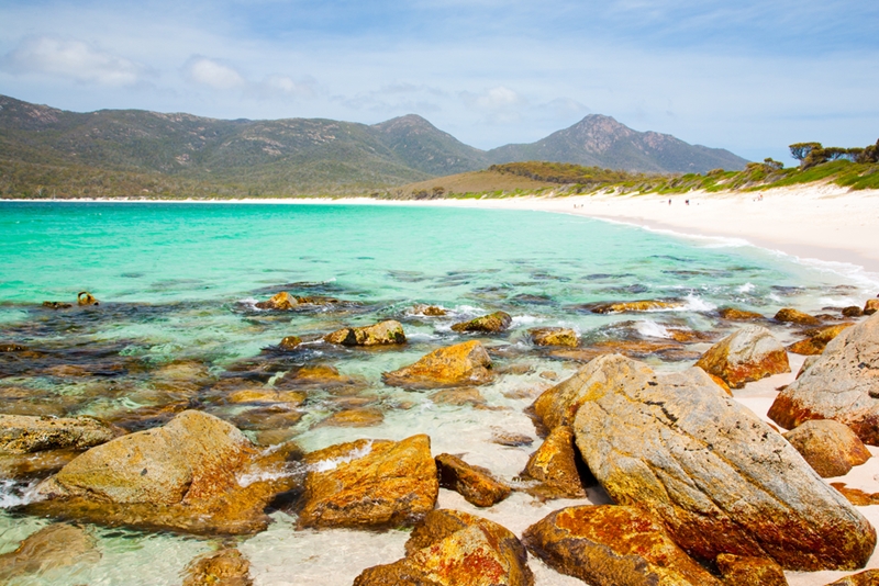 Join the other travellers trying to get the perfect picture of Wineglass Bay.